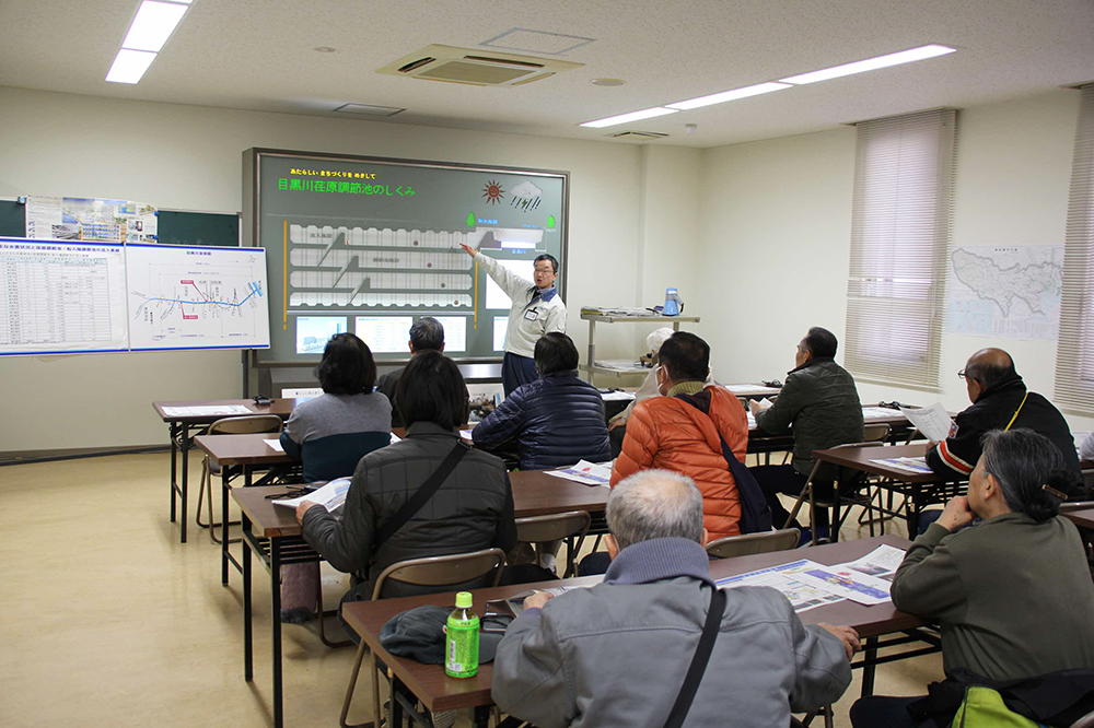 荏原調節池の概要を説明