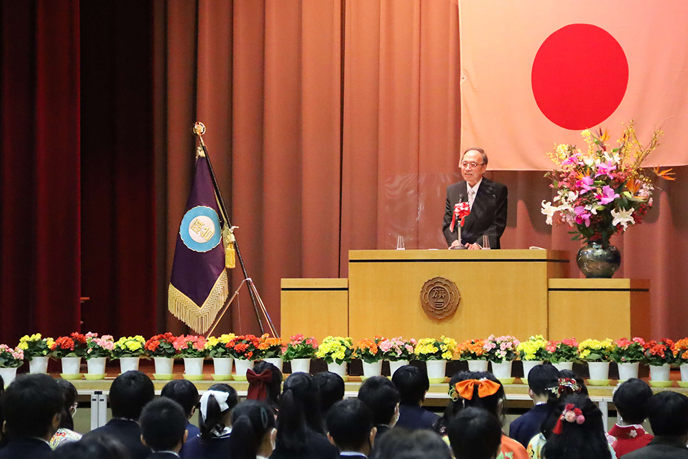 濱野区長よりお祝いのことば