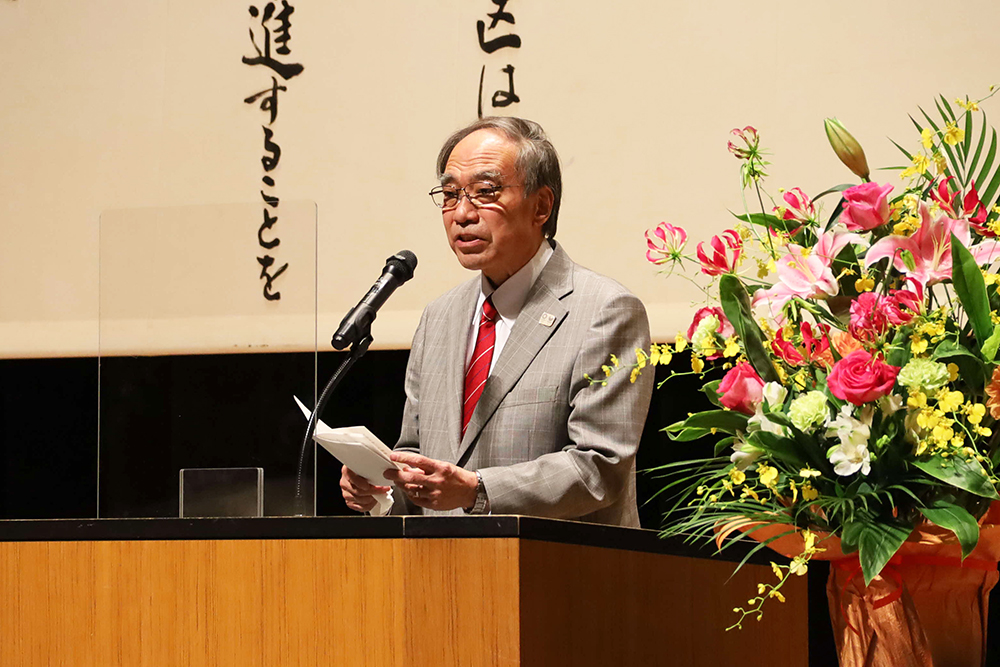 濱野区長あいさつの様子