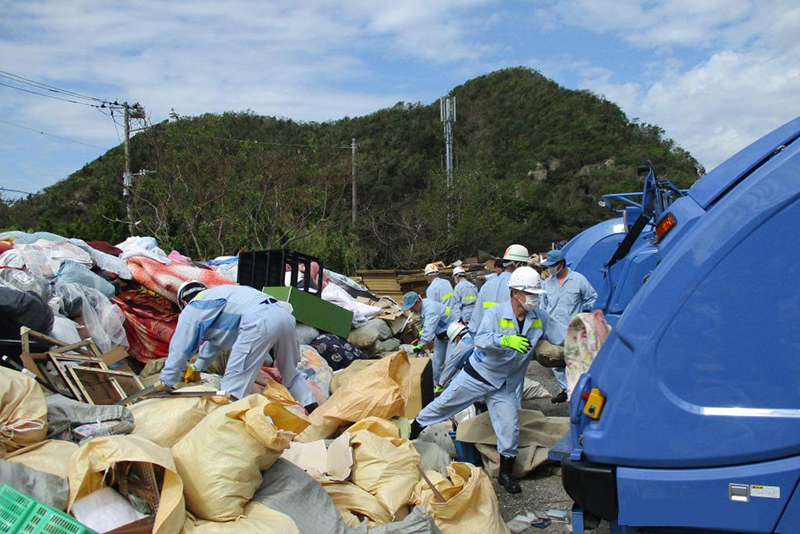 鋸南町の作業現場