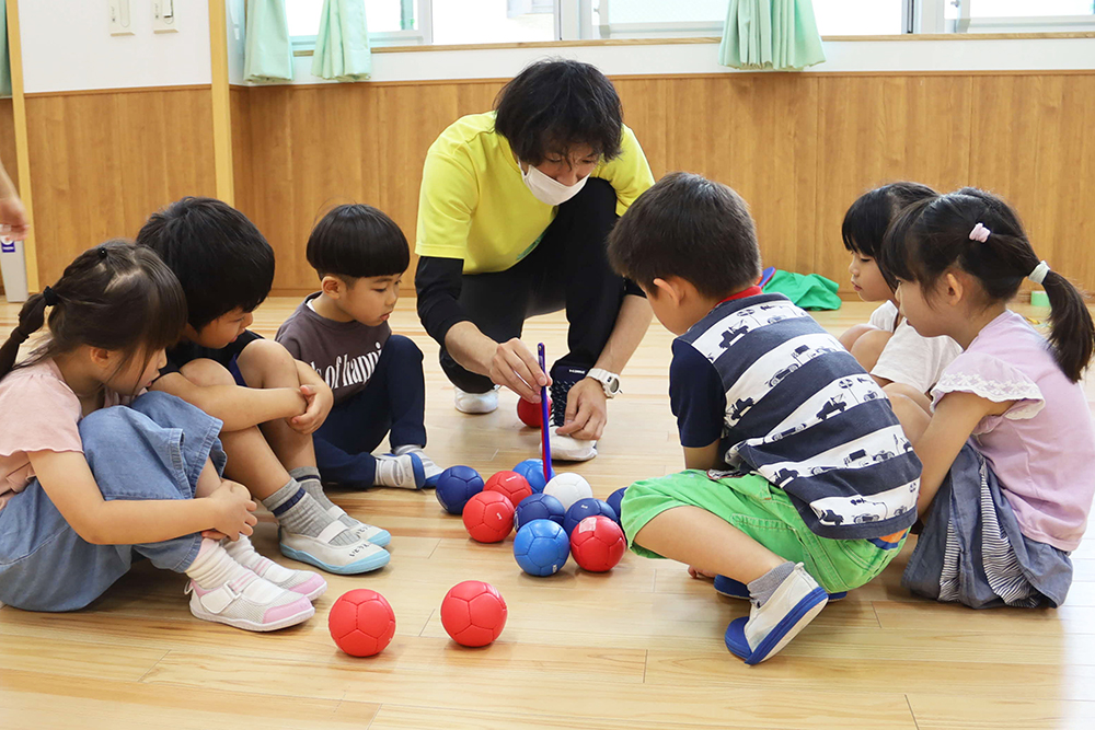 得点方法を説明してる様子