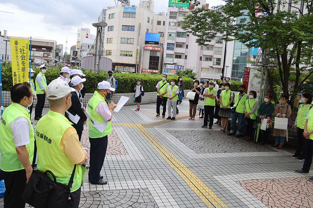 大井町駅での活動の様子