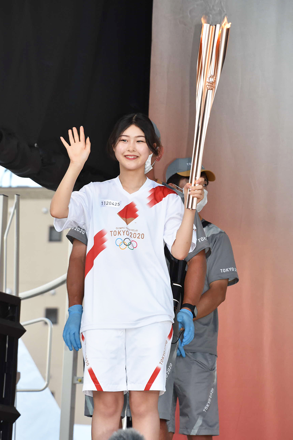 聖火ランナー(吉田さん)