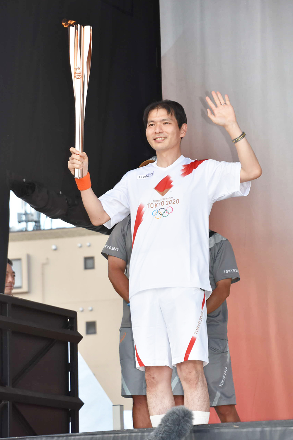 聖火ランナー(高根さん)