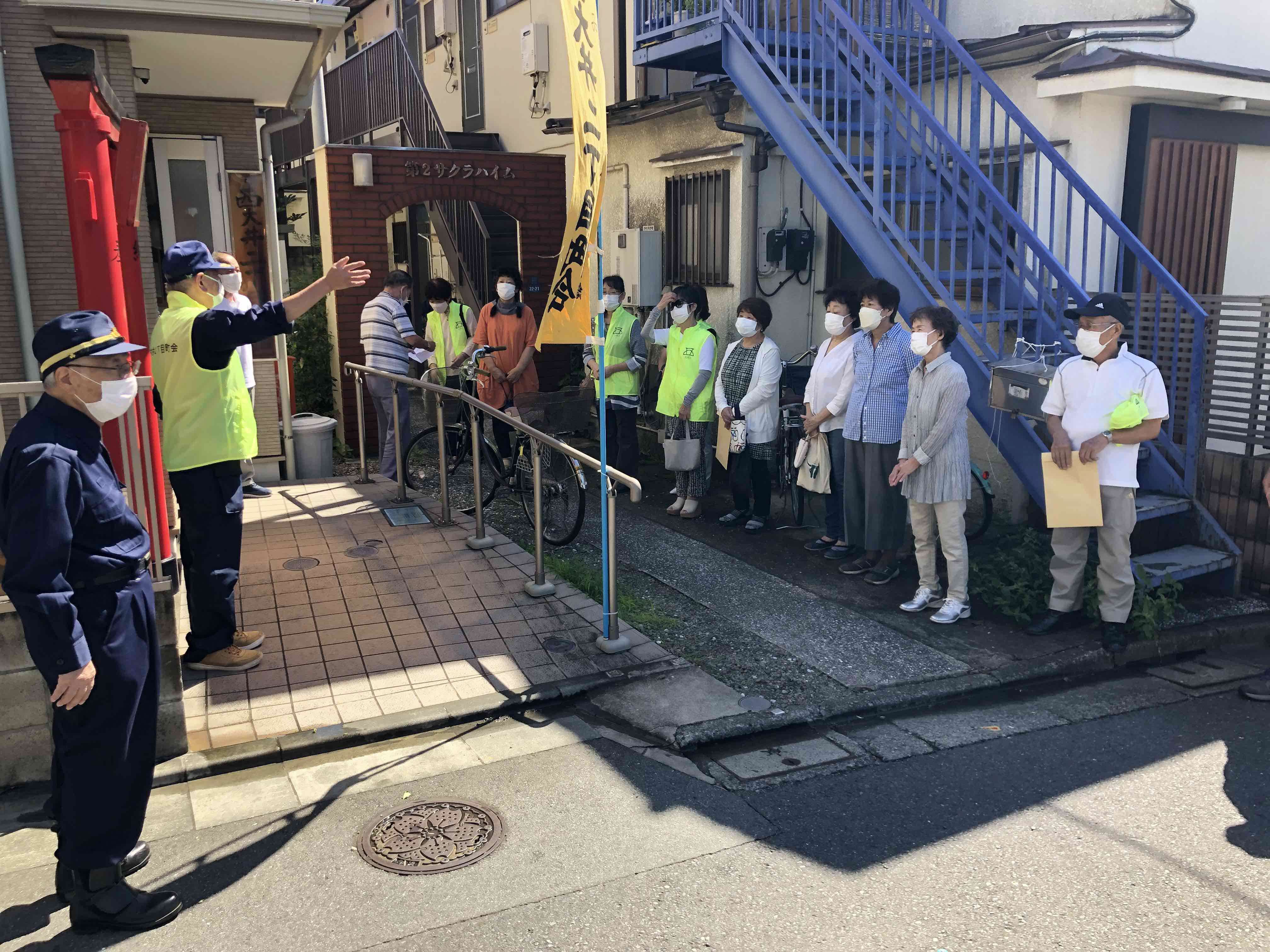 西大井二丁目町会　物資配達訓練