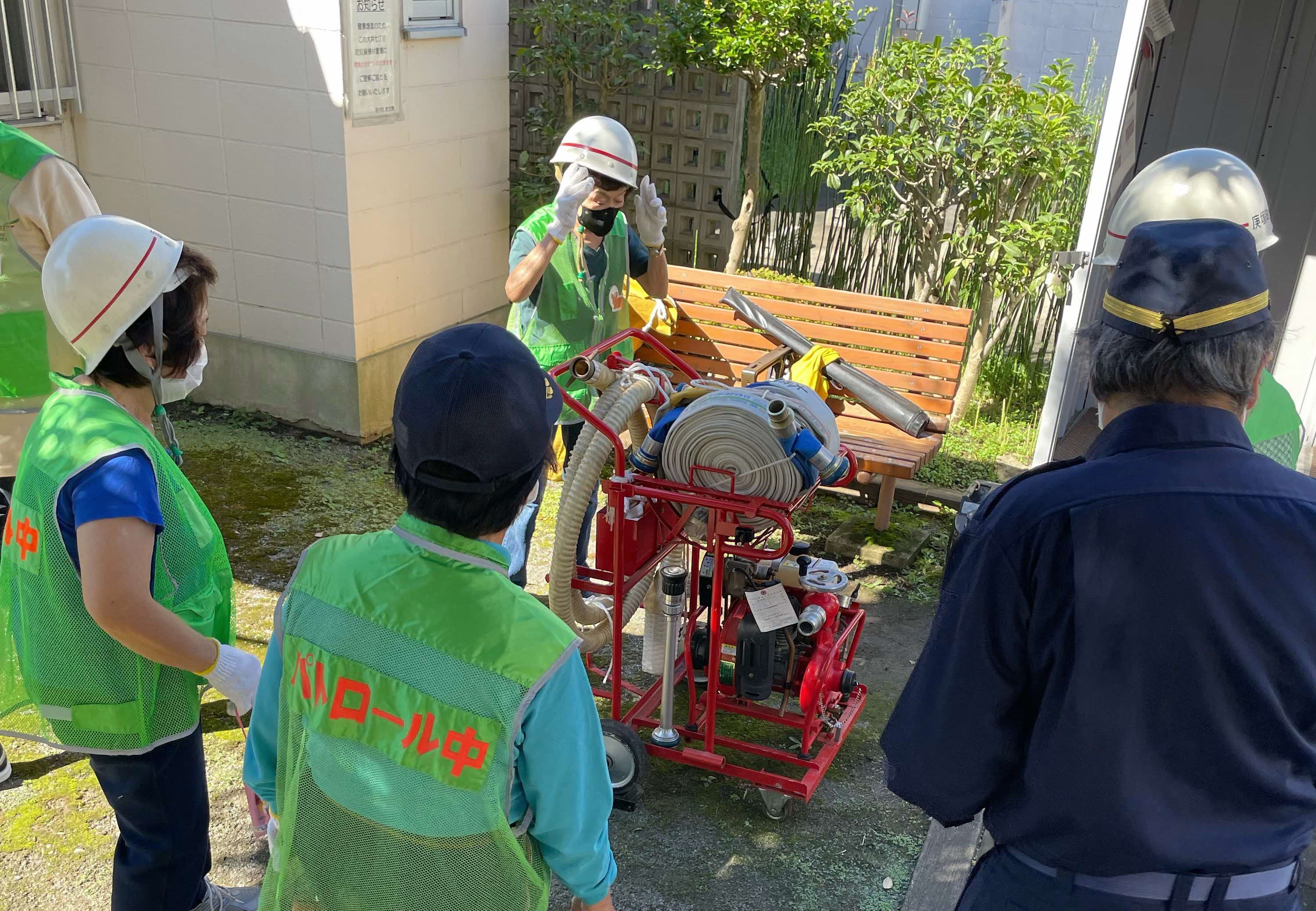 庚塚町会　ミニポンプ確認