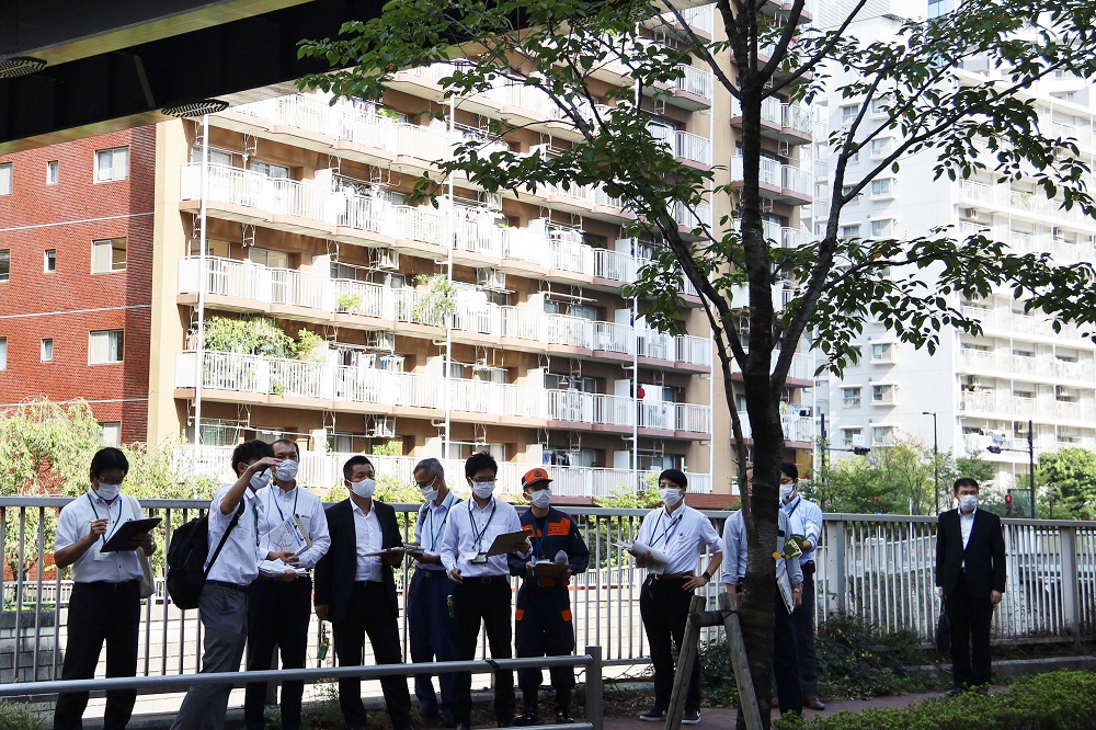 大崎駅へ向かう参加者