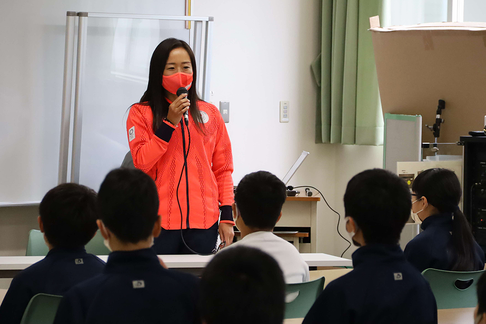 及川選手による講演