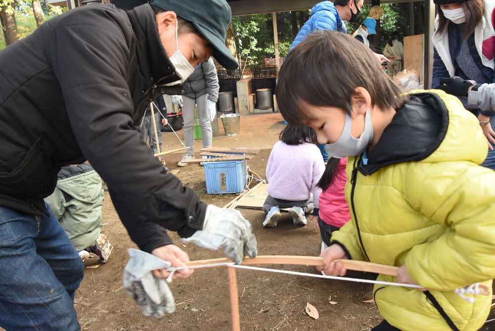 人力での火起こし体験