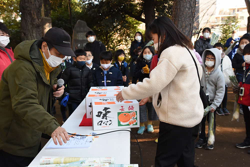 抽選に当たった人