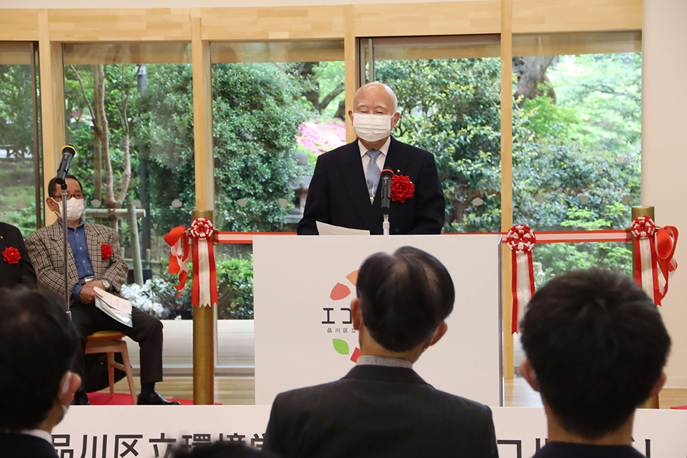 荏原第五地区連合町会小林会長あいさつ