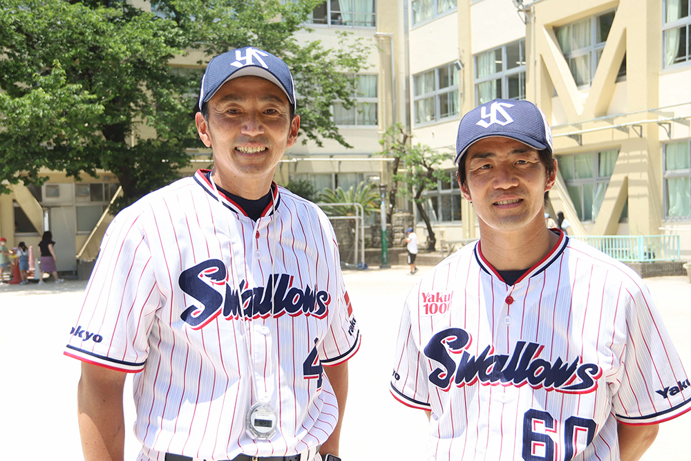 講師の元プロ野球選手二人
