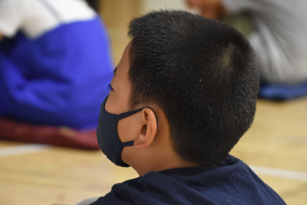聞いている子どもの顔