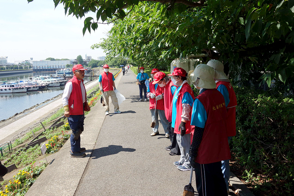 NPO法人しながわ花海道事務局の皆さん