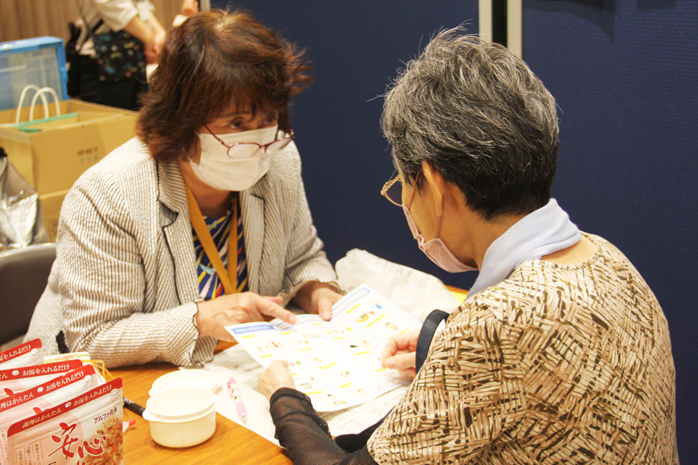 栄養相談している様子