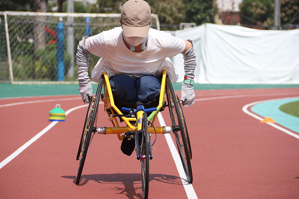 競技用車いす体験