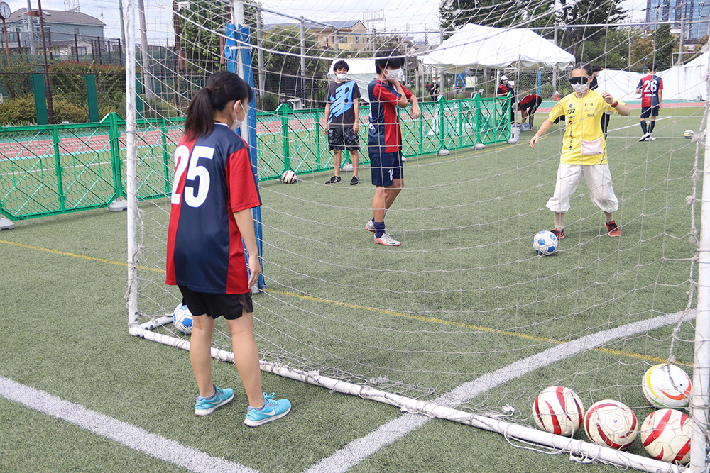 ブラインドサッカー体験