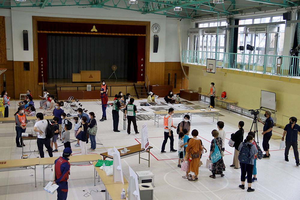 親子防災学校 会場の様子