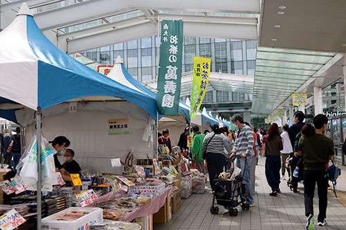 区内商店のブース