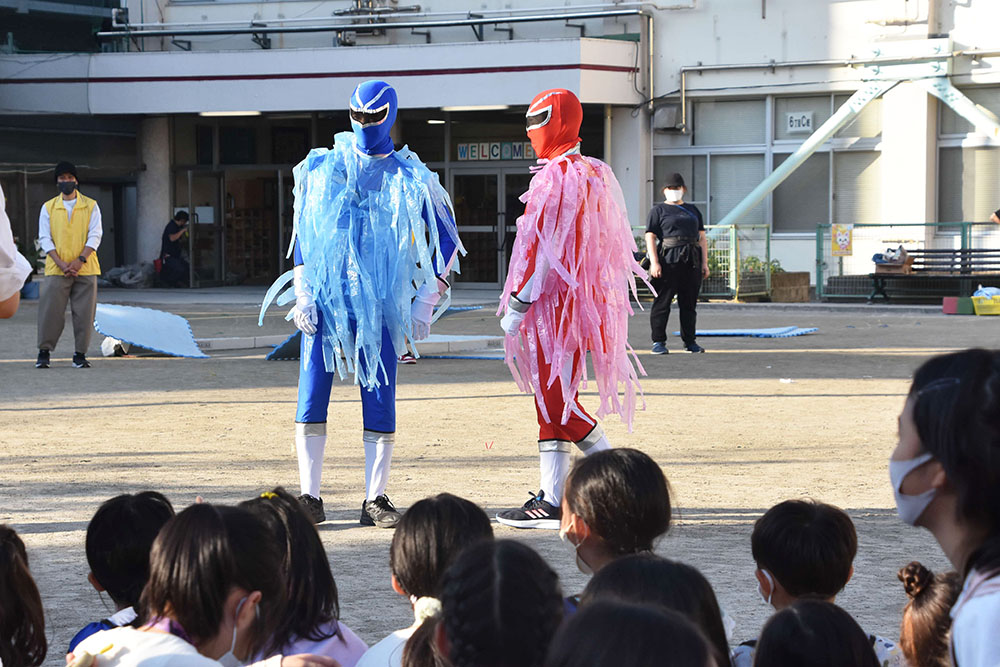 スイジンジャーのレッドとブルー