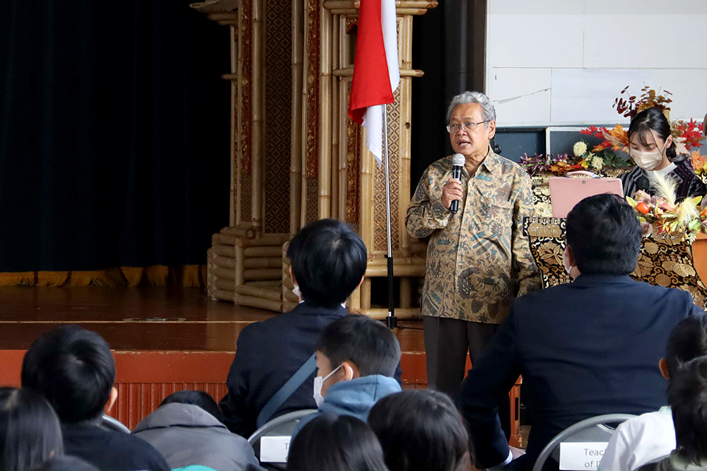 駐日インドネシア大使の歓迎の言葉