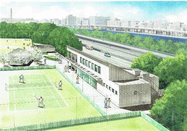 八潮北公園管理事務所外観イメージ