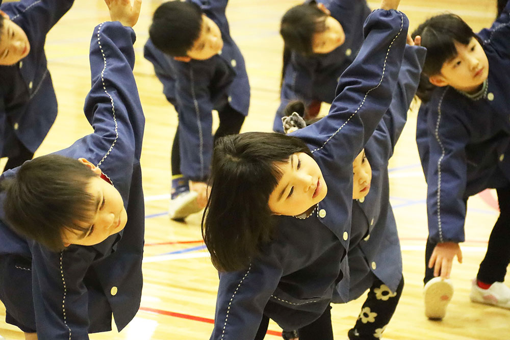 バランスをがんばる子どもたち