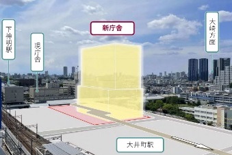 新庁舎の完成イメージ