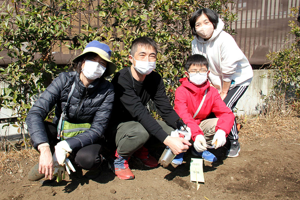 家族で参加、集合写真