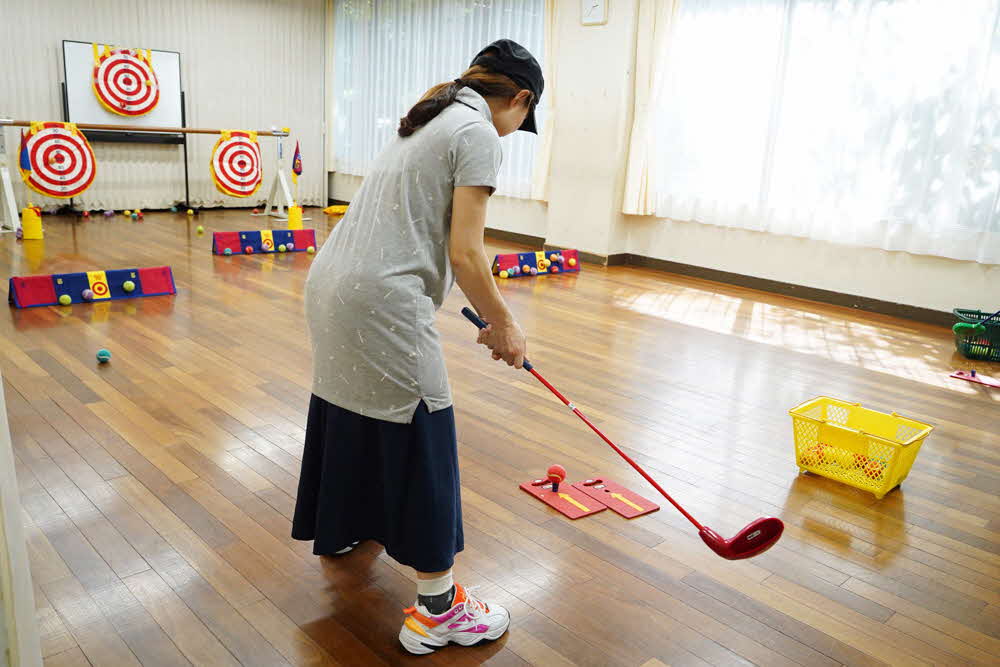 スポーツを楽しんでいる様子