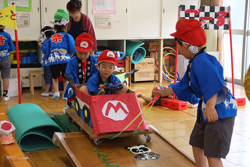 5歳児縁日　ひまわりカート