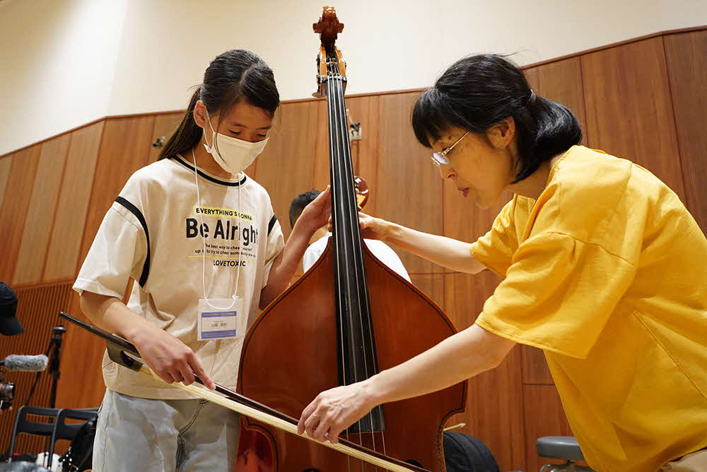 練習している様子