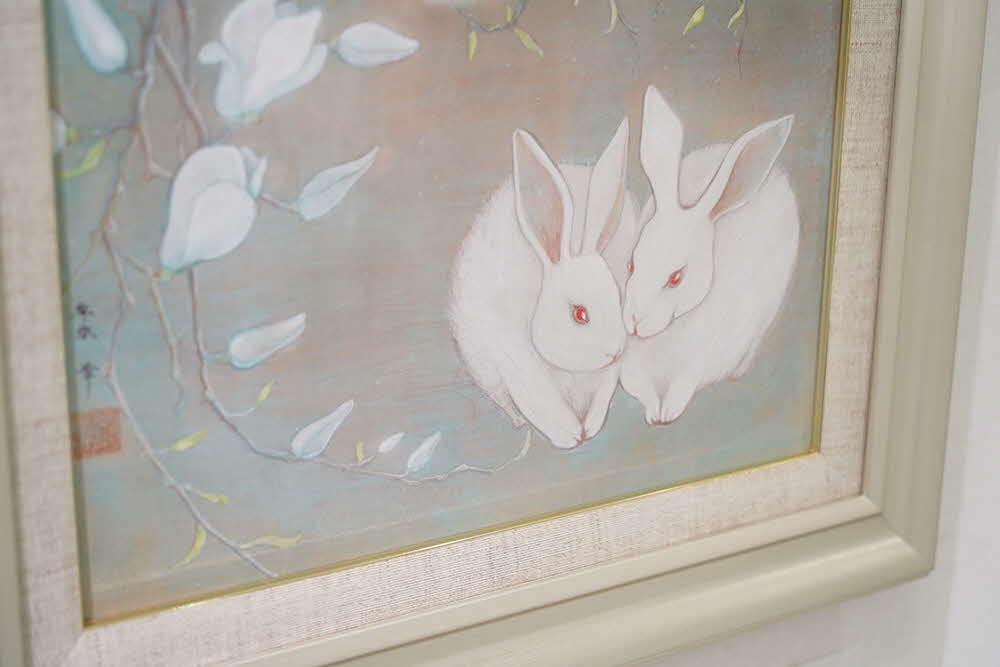 ウサギの絵の作品の写真