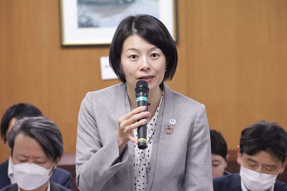 あいさつする森澤区長の画像