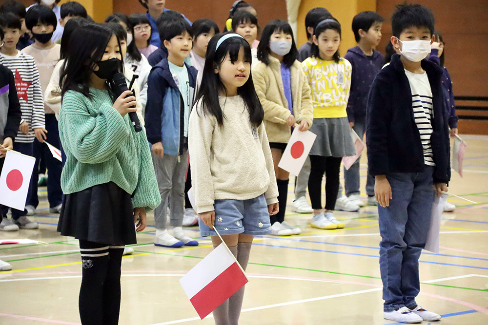 代表児童の挨拶の写真