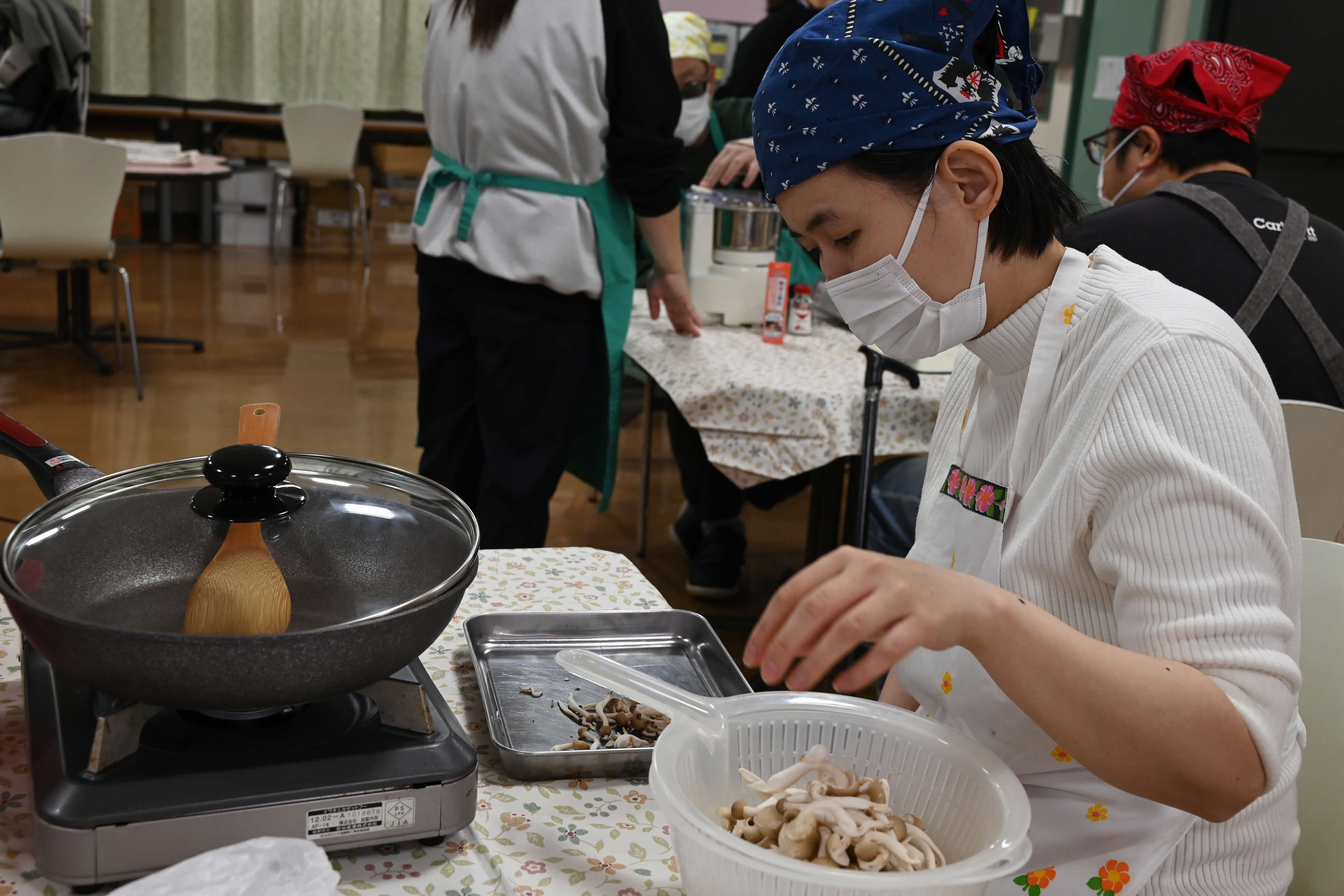 グラタン調理の写真