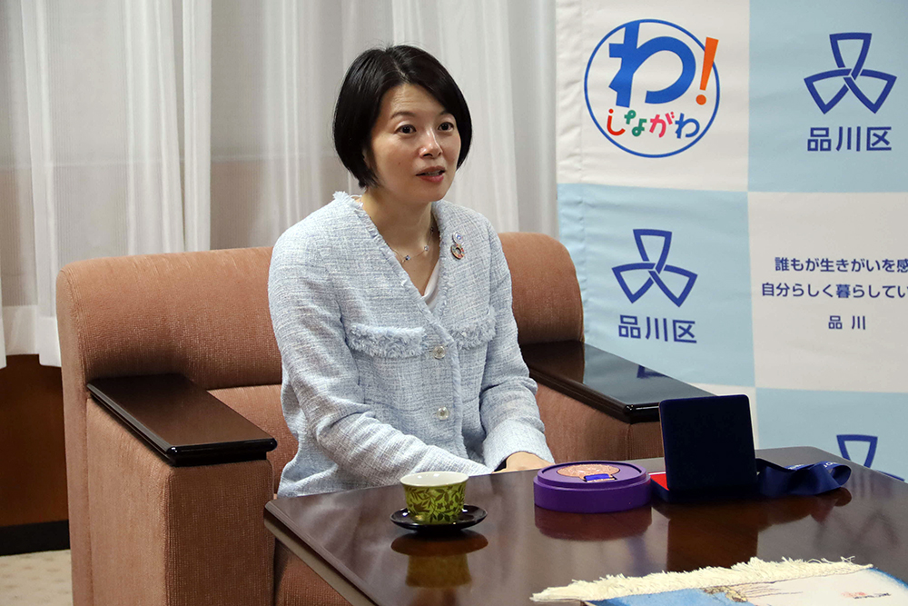 森澤区長が話している写真