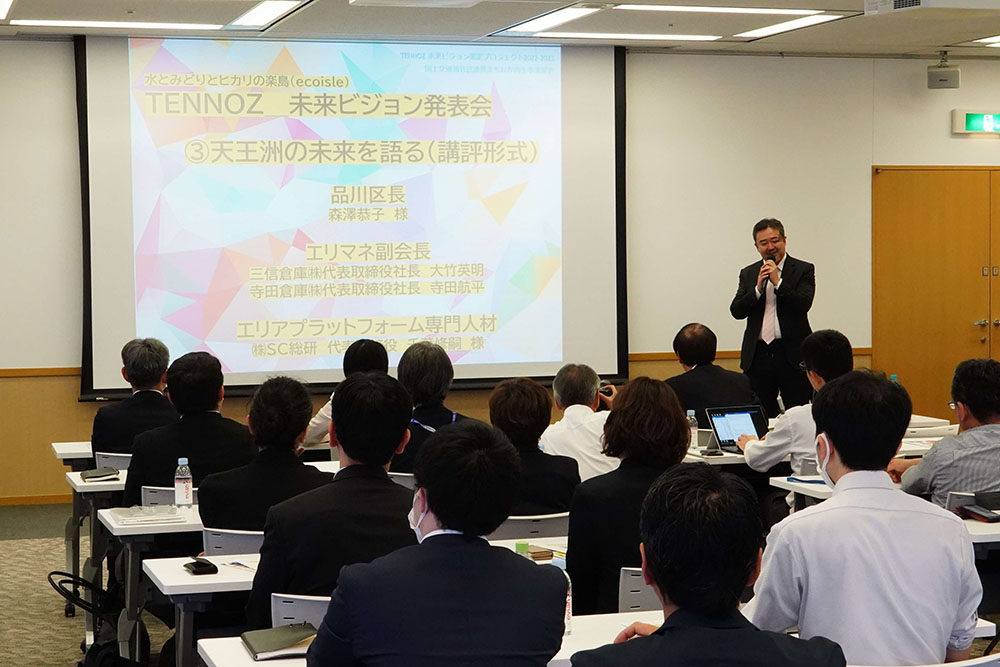 講評する寺田社長の画像