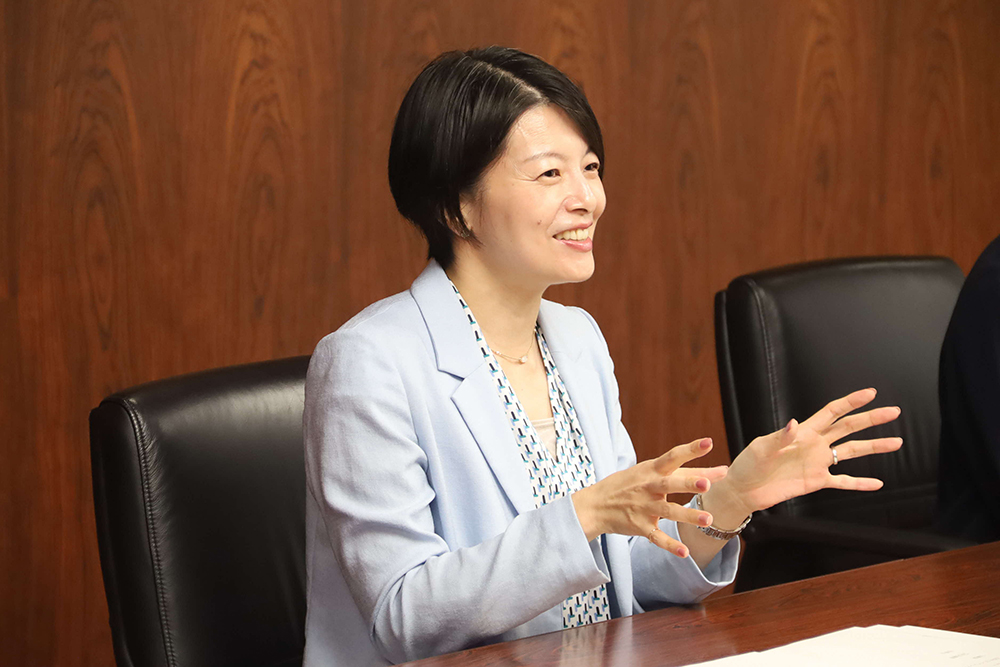 話をする森澤区長の画像