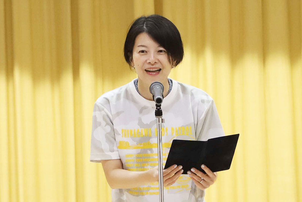 あいさつする森澤区長の画像