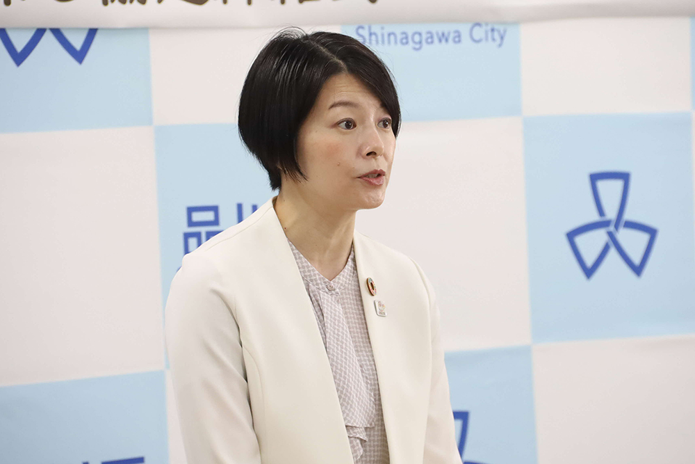 あいさつする森澤区長の画像