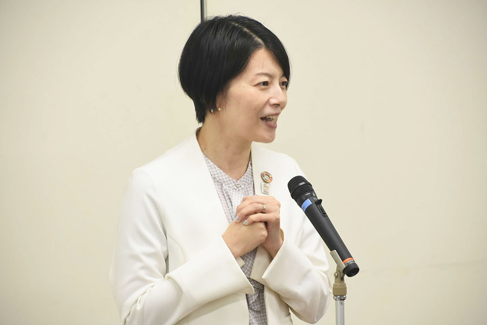森澤区長からの激励の言葉