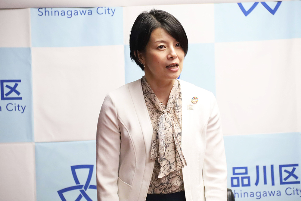 あいさつする森澤区長の画像