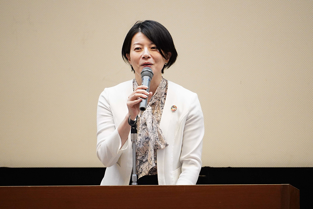 森澤区長が挨拶をする画像