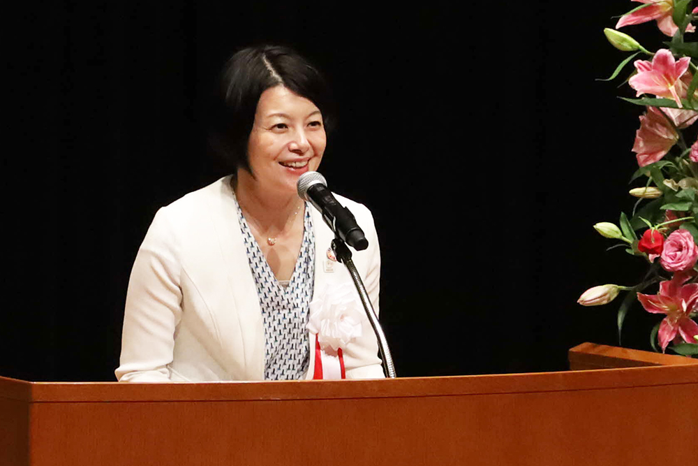 あいさつする森澤区長の画像