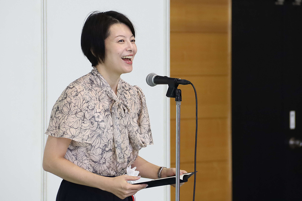 あいさつする森澤区長の画像