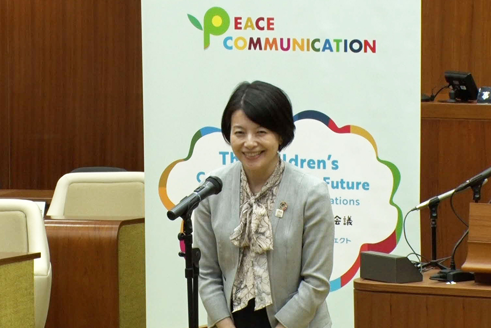 あいさつする森澤区長の画像