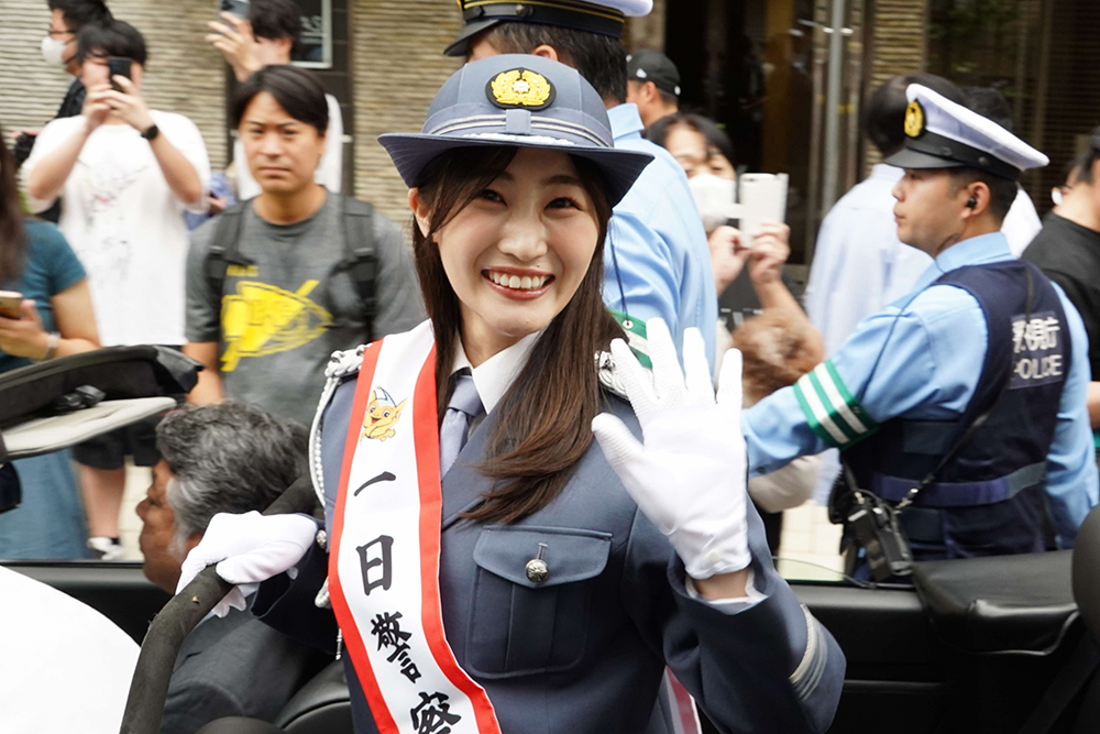 しながわ宿場まつり行列&交通安全パレードの様子