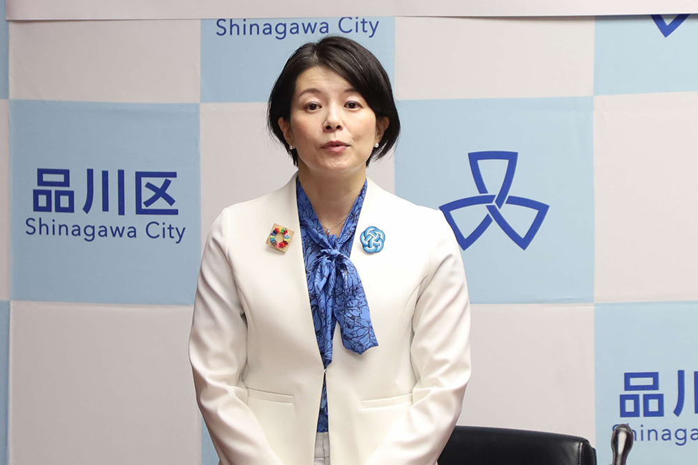 あいさつする森澤区長の画像