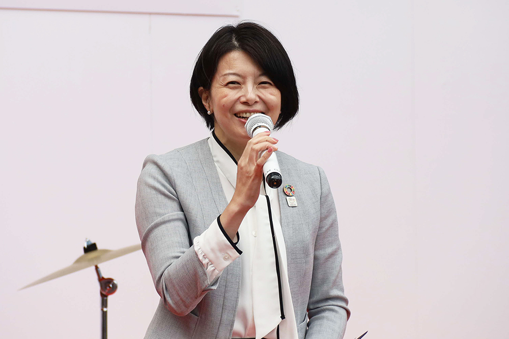 あいさつする森澤区長の画像